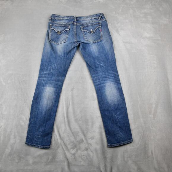 VIGOSS Jeans Women's Size 28/27 Measures 31/28 Blue Denim The New York Tomboy - Picture 6 of 11